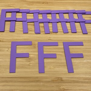 Letter F Die Cuts, 25 Pieces, Letter F Cut Outs, Letter Die Cuts, Letter Cut Outs, Bulletin Board Letters, Card Making, Card Making Supplies