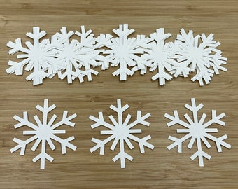 Snowflake Die Cuts, 25 Pieces, Snowflake Cut Outs, Christmas Snowflakes, Christmas Die Cuts, Christmas Cut Outs, Winter Snowflakes, Winter