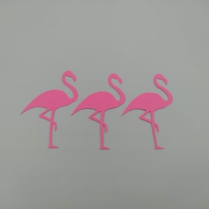 Flamingo Die Cuts, 25 pièces, flamants roses, découpes, scrapbooking, fabrication de cartes, embellissements, décor de fête, rose, découpes roses