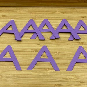 Ritagli di lettera A, 25 pezzi, Ritagli di lettera A, Ritagli di lettera, Ritagli di lettera, Lettera per bacheca, Scrapbooking, Creazione di cartoline, Lettere