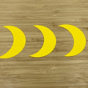 Découpes Lune, 25 pièces, Découpes Lune, Découpes, Découpes, Découpes Lune En Papier, Découpes Lune En Papier, Décoration De Fête Espace, Décoration De Fête, Bricolage