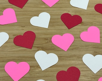 Heart Confetti, 150 Pieces, Valentines Confetti, Confetti, Valentines Day Decorations, Table Scatter, Heart Cut Outs, Valentines Day Decor