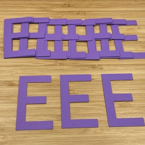 Lettres découpées, 25 pièces, Lettres découpées, Lettres découpées, Décoration de fête alphabet, Lettres du tableau d'affichage, Fabrication de cartes