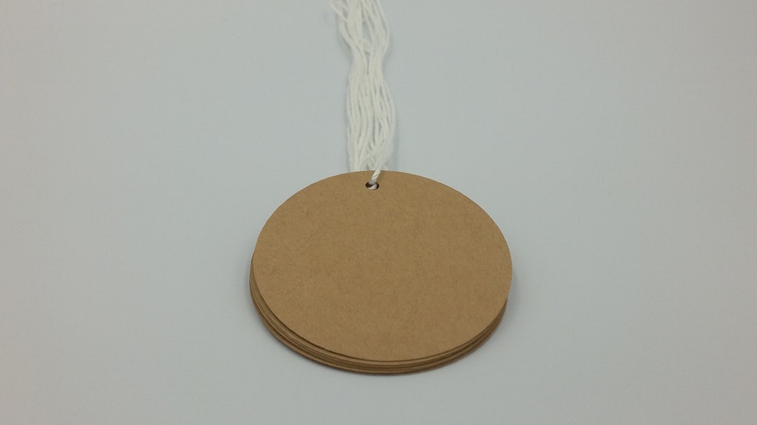 Circle Tags, 50 Tags, String Included, Product Tags, Jewelry Tags ...