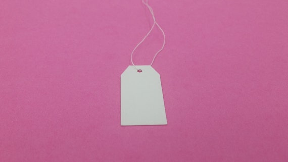 Custom Mini Jewelry Price Paper Tags with String (FP100-12-2
