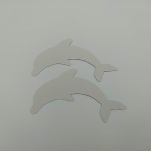 Delphin sterben Schnitte, 25 Stück, Delphin schneidet aus, unter dem Meer Thema, unter dem Meer Dekor, Delphin Dekor, Scrapbooking, Kartenherstellung, grau