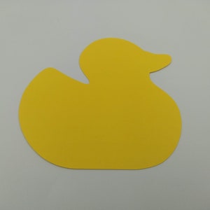 Patos de papel troquelados, 25 piezas, amarillos. Recortes para tablones de anuncios, suministros para hacer tarjetas, adornos, etiquetas para recuerdos de fiestas y baby shower.