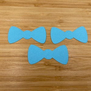 Fustellati per papillon, 25 pezzi, Ritagli per papillon, Ritagli di Pasqua, Fustellati di Pasqua, Decorazione per baby shower, Baby shower per ragazzo, Tema omino, Ragazzo