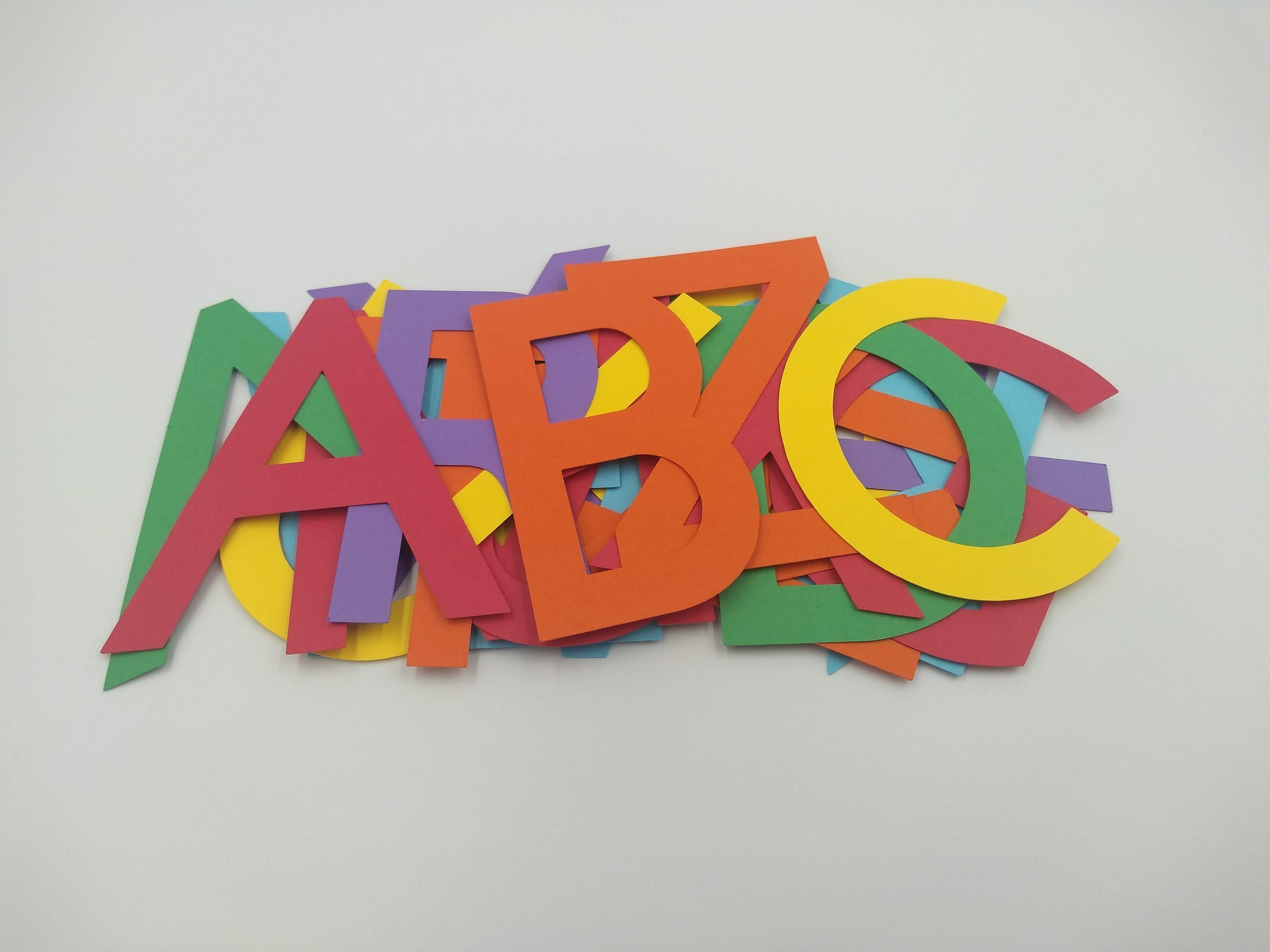 Die Letters Letter Die Cuts, 26 Pieces, Capital Letters, Bulletin Board Letters ...