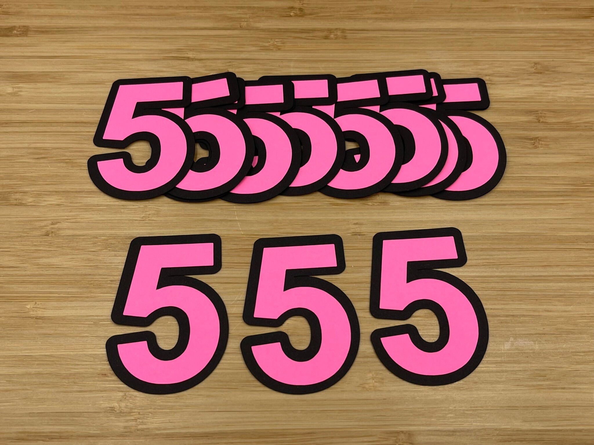 Wooden Number 5 Cutout, 8”