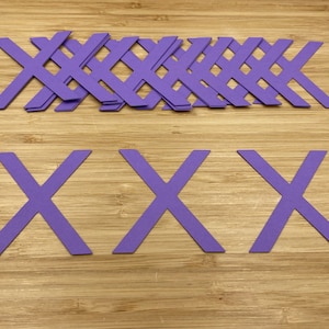 Lettre X Découpes, 25 pièces, Lettre X découpée, Lettre X découpée, Lettres découpées, Décoration de fête alphabet, Lettres du tableau d'affichage, Fabrication de cartes