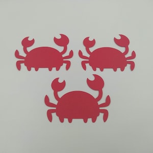 Découpes Crabe, 25 pièces, Crabes rouges, Découpes Crabe Rouge, Découpes, Fournitures Pour Fabrication De Cartes, Découpes De Crabe, Fournitures, Scrapbooking, Rouge, Crabes
