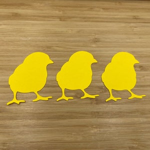 Küken Stanzteile, 25 Stück, Küken Ausschnitte, Osterstanzen, Osterausschnitte, Frühlingsstanzen, Frühlingsausschnitte, Ostern, Frühling, Kartenherstellung