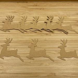 Cortes de renas, 25 peças, recortes de renas, cortes de Natal, recortes de Natal, decoração de Natal, Natal DIY, rena de papel