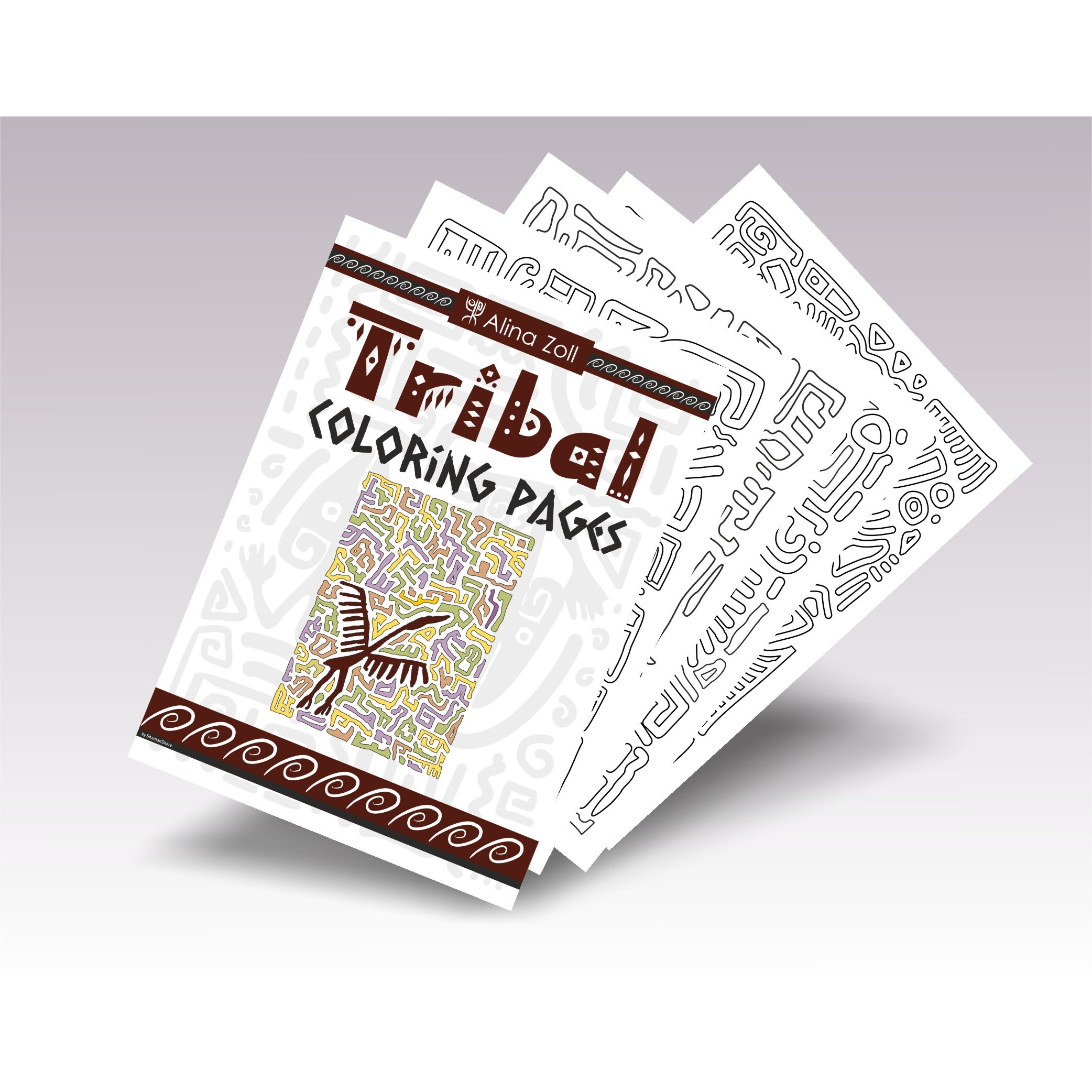 Download Adult Coloring Book Pdf Tribal Adult Coloring Pages Etsy