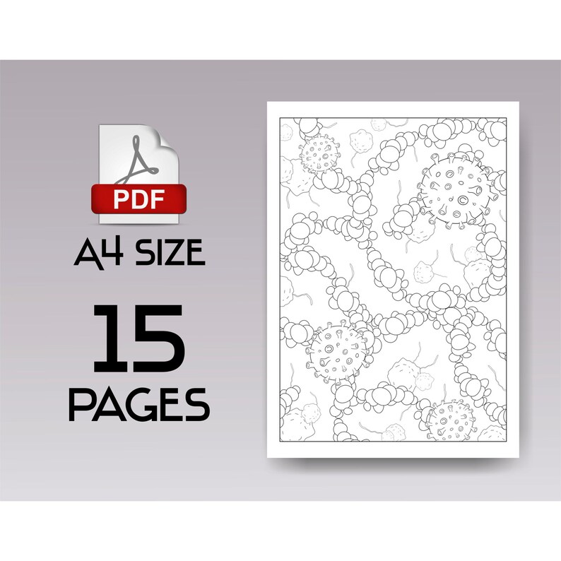 Download Funny Virus Adult Coloring Book PDF Stay at Home ...