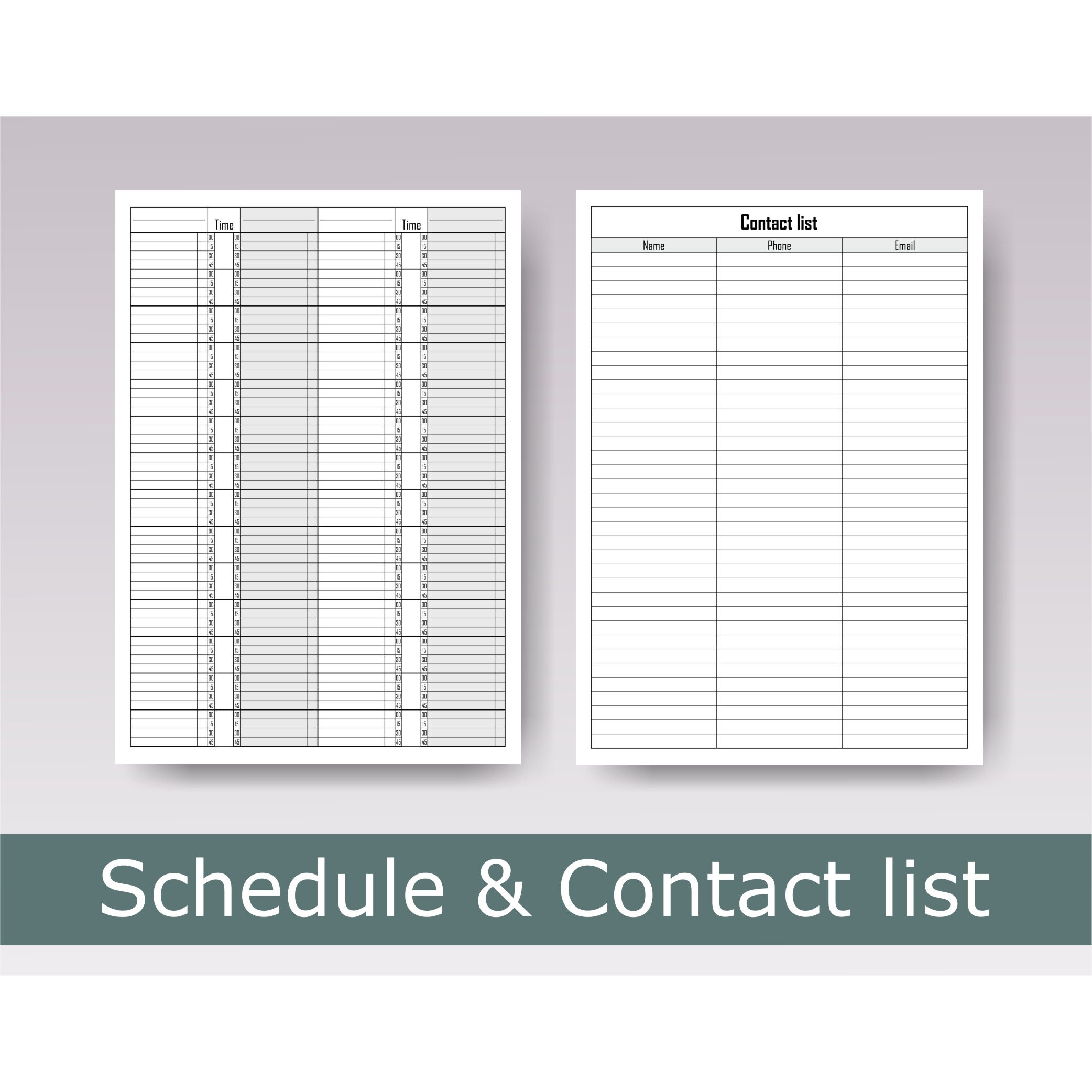 Appointment Book Template Pdf Printable Undated Daily Hourly Etsy Appointment Book Template Pdf Printable Undated Daily Hourly Etsy