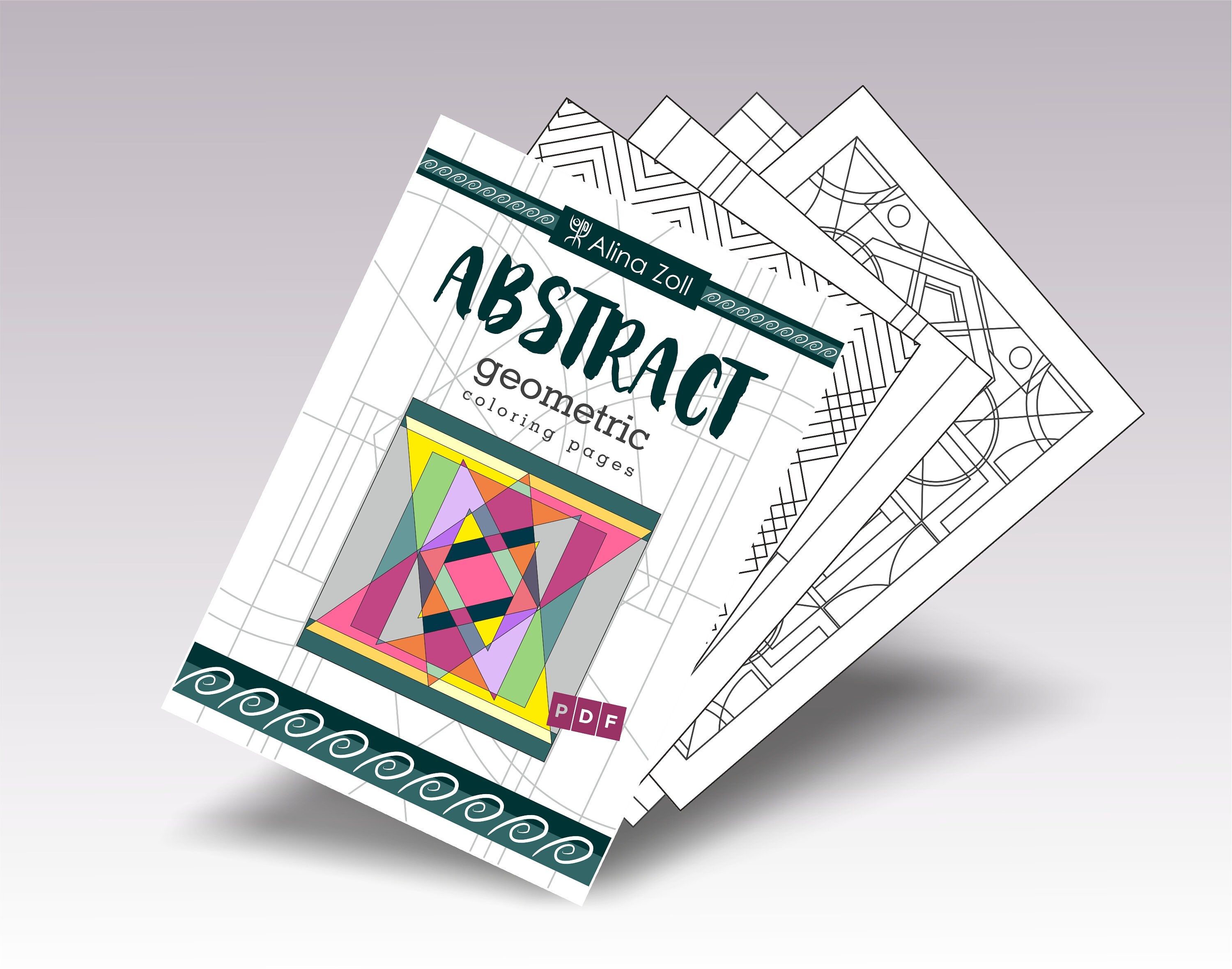 Download Adult Coloring Book Abstract Adult Coloring Pages Printable Etsy