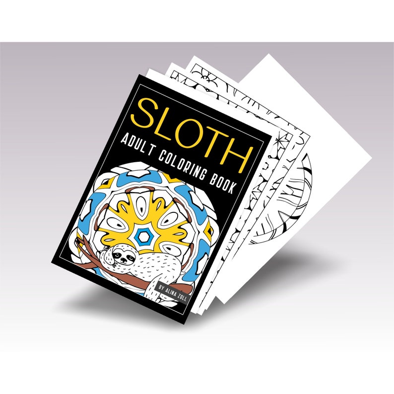 Download Sloth Coloring Book for Adults PDF Printable Quarantine ...