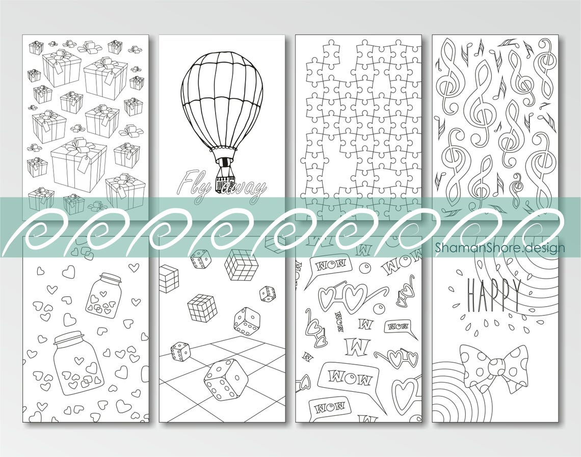Digital Coloring Book Pdf Printable Coloring Pages DOWNLOAD Etsy
