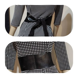 Black Leather Wrap Obi Belt Size XS