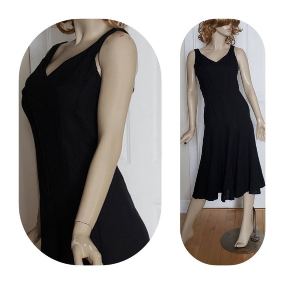 Black Linen Dress