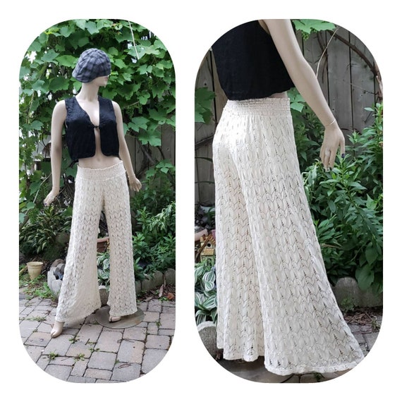Flared Leg Lace Pants