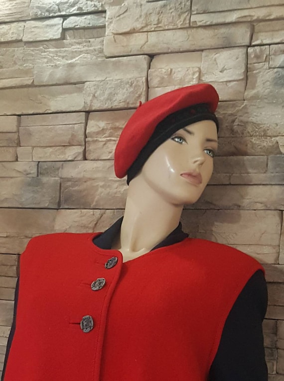 red French beret / 100% wool