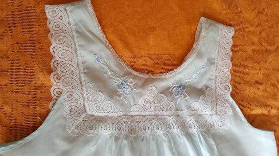 Vintage Nightgown Set, Baby Blue - image 5