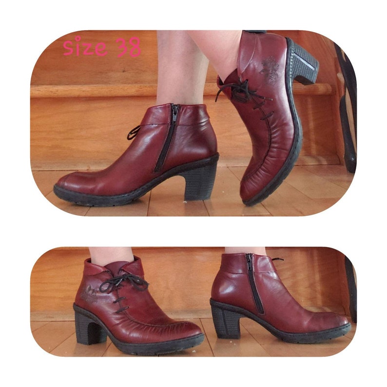 rieker burgundy boots