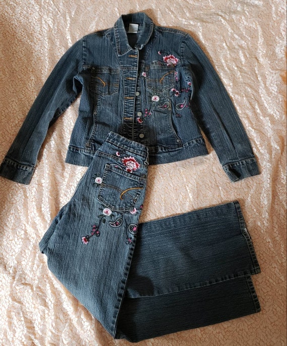 Denim Jacket Pants Set