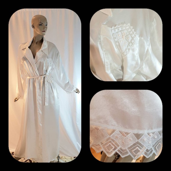 Long Irony Satin Robe/Kimono