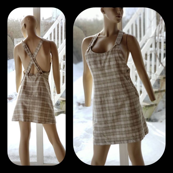 Linen/cotton Overalls Dress