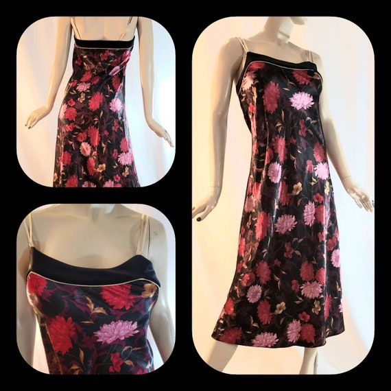 Floral Print Silky Nightgown