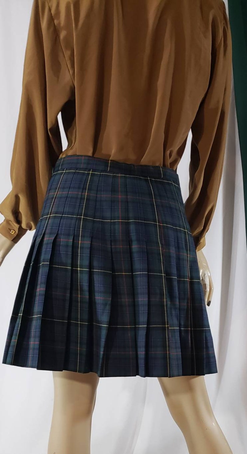 Pleated wrap school mini girl skirt