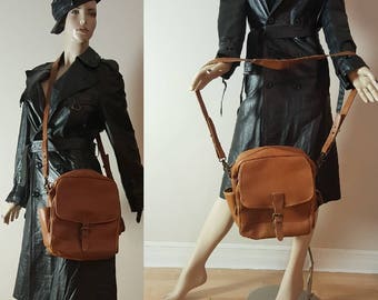 Brown Cross Body Messenger Bag