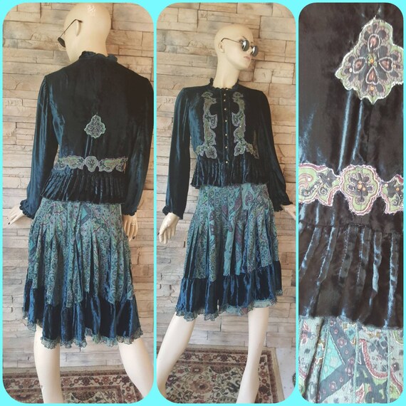 Velvet Bohemian dress