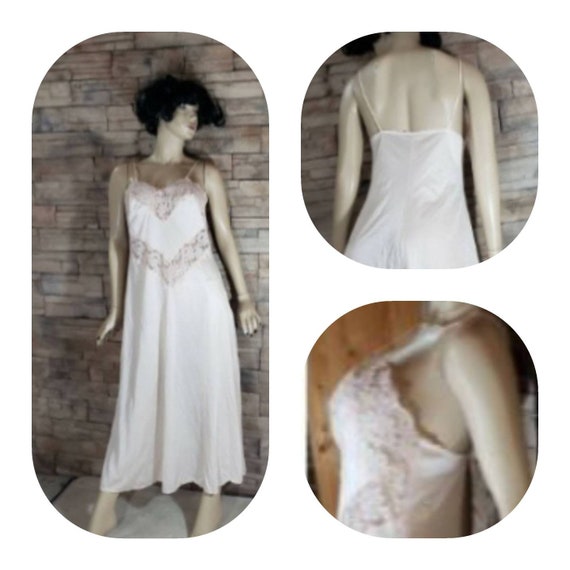 Long Lace Nylon Nightgown Dress Slip