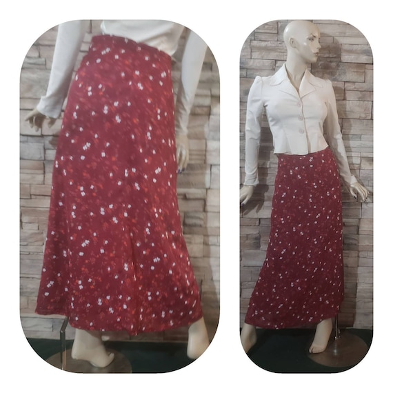 Floral maxi skirt