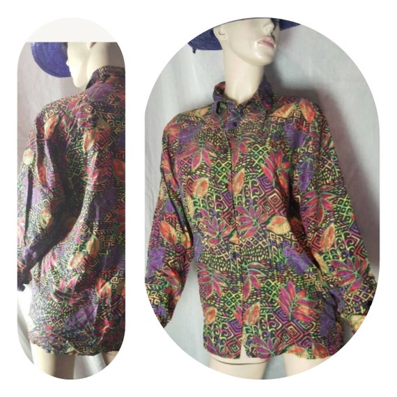 Psychedelic Silk Blouse