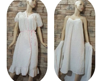 Comfortable Nightgown Robe Set