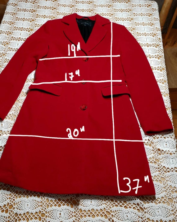 Red Wool Coat - Gem