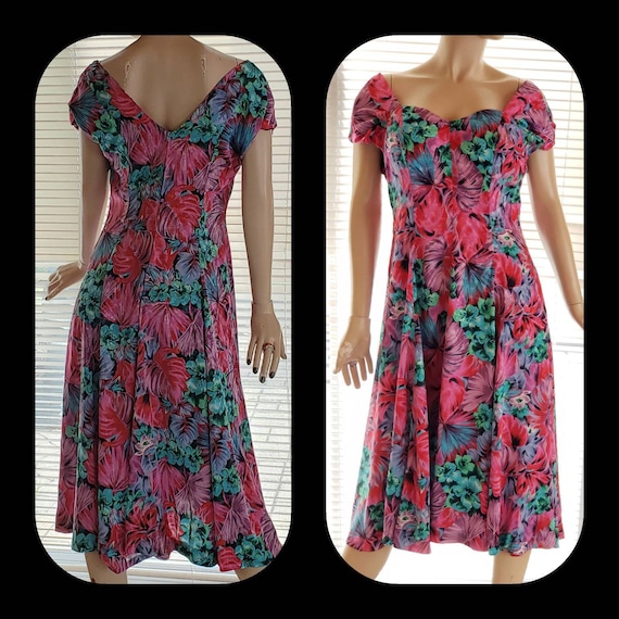 Silk Floral Summer Dress