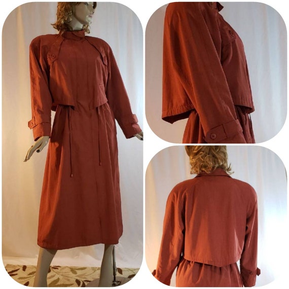Burnt Orange Trench Coat