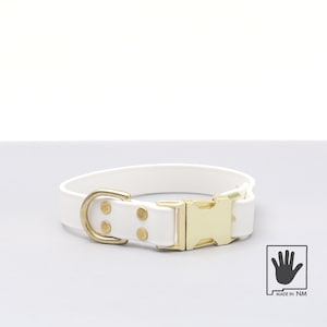 Blanca (White) Waterproof Quick Release Collar | Biothane Dog Collar | Stink Proof Collar | Waterproof Collar