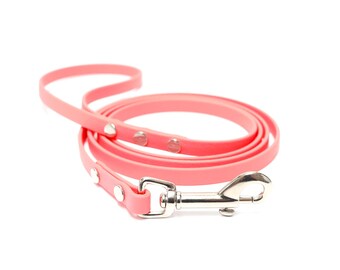 Waterproof Biothane Dog Leash 3/8": Custom Length, Handmade USA