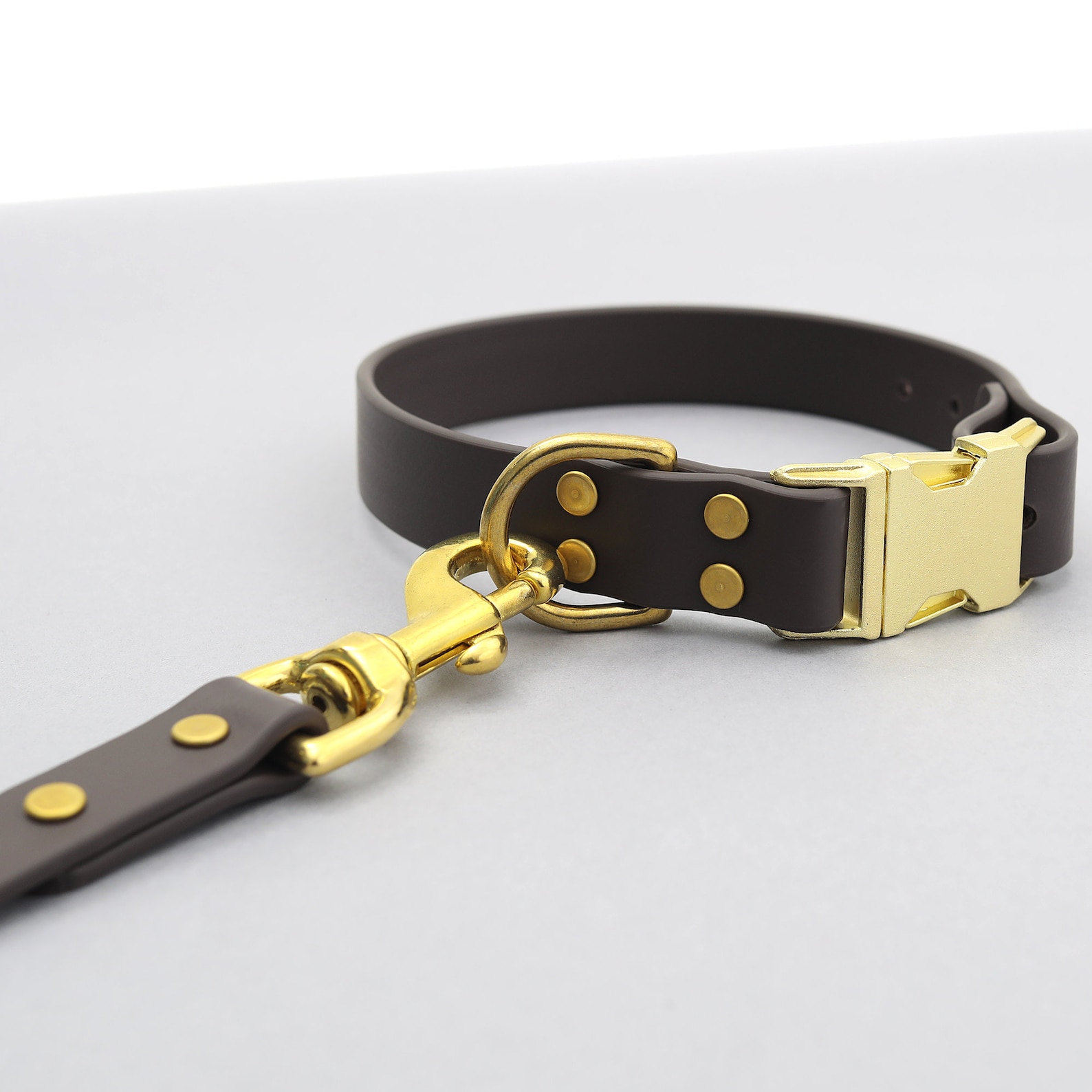 Personalized Waterproof Quick Release Dog Collar in Brown Etsy