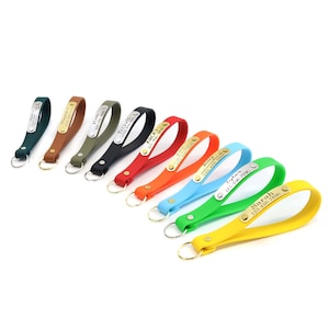 Handmade  Waterproof Key Chain - 20 Colors |  Personalized Biothane Key Fob | Laser Engraved Wrist fob