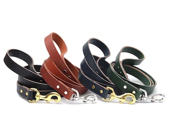 Full Grain Leather Dog Leash: Handmade USA