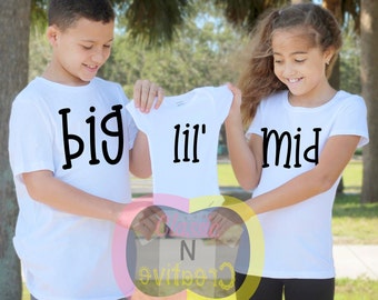 Big Brother shirt | Little Brother Shirt | Big Sister Shirt| Little Sister Shirt | Sibling Shirts | Matching Sibling Shirts | Pregnancy tee